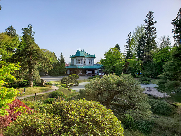 盛美園の庭園と盛美館