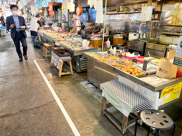 揚げ物を売っているお店